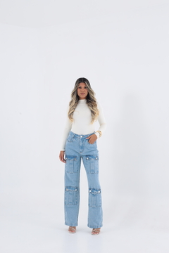 Calça cargo Wide Leg