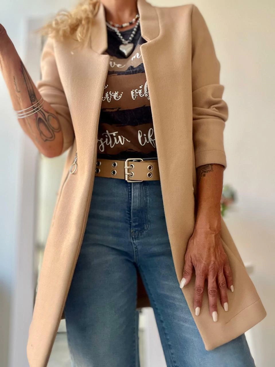 Saco Lamma Camel