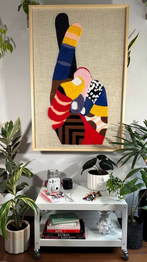 Cuadro Bordado - Lucky Hand