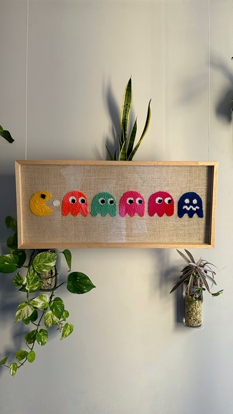 Cuadro Bordado - PacMan's Family