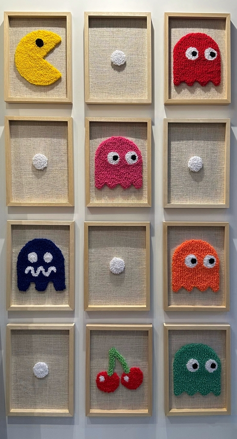 Cuadro Bordado - Nostalgia Arcade - comprar online