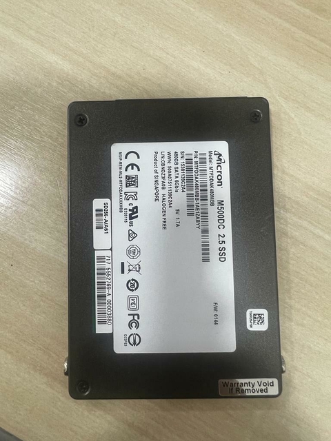 Micron Mtfddak480mbb-1ae1zabyy-3.5 480gb Sata 6gbps 2.5 Ssd