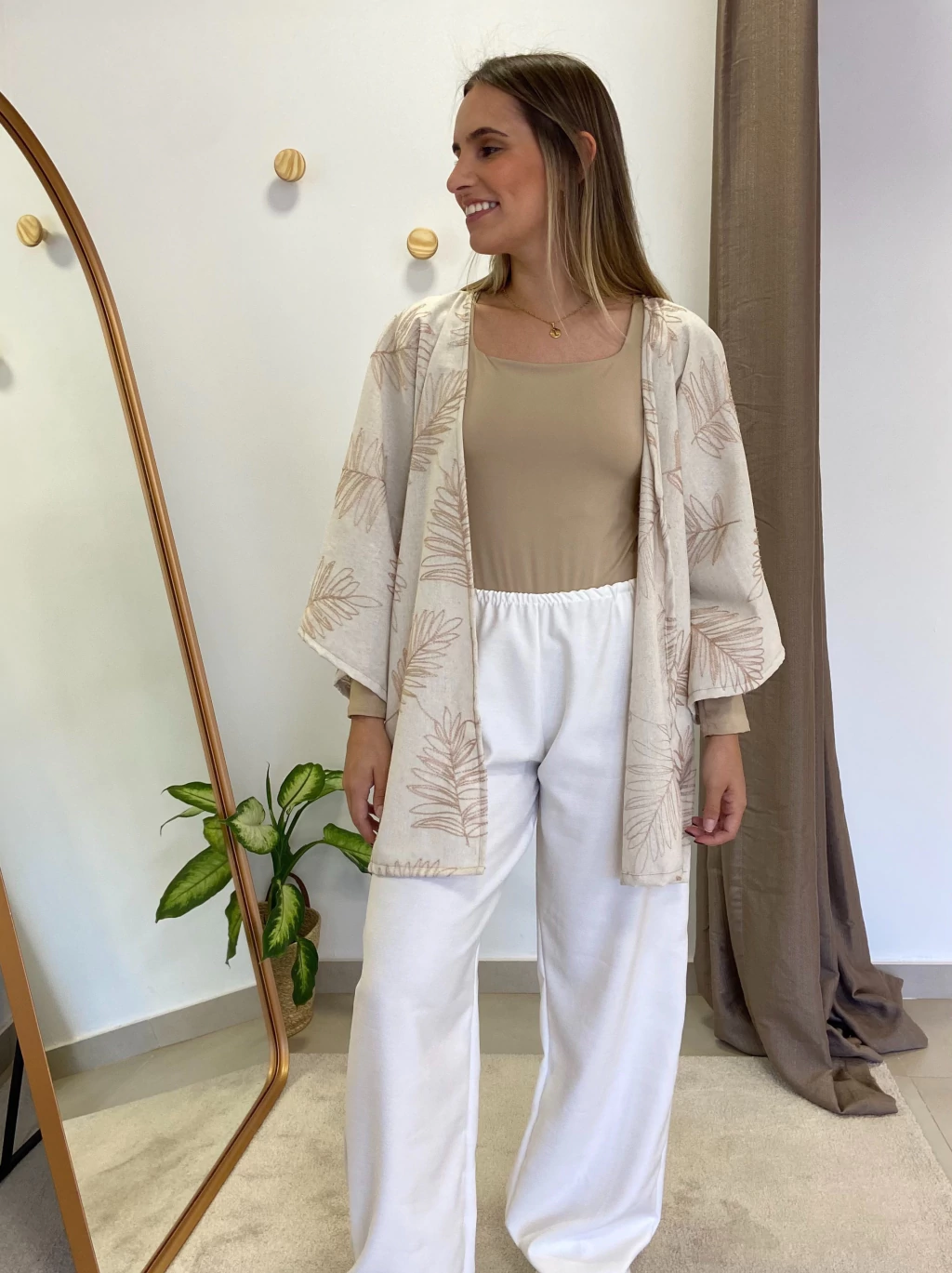 Kimono bordado Amazônia