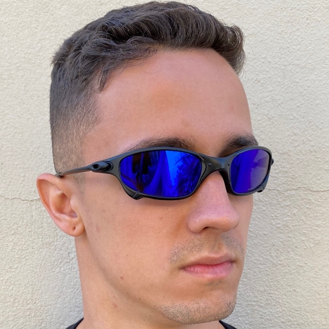 Óculos Juliet Carbon - Lentes Azul Escuro