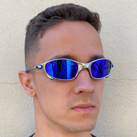 Óculos Juliet Plasma - Lente e Borracha Azul
