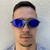 Óculos x-Metal Romeo1 - Lentes Azul Escuro Borracha Preta - comprar online