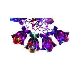 Serie de luces colgantes de campana y estrellas navideñas DML8231