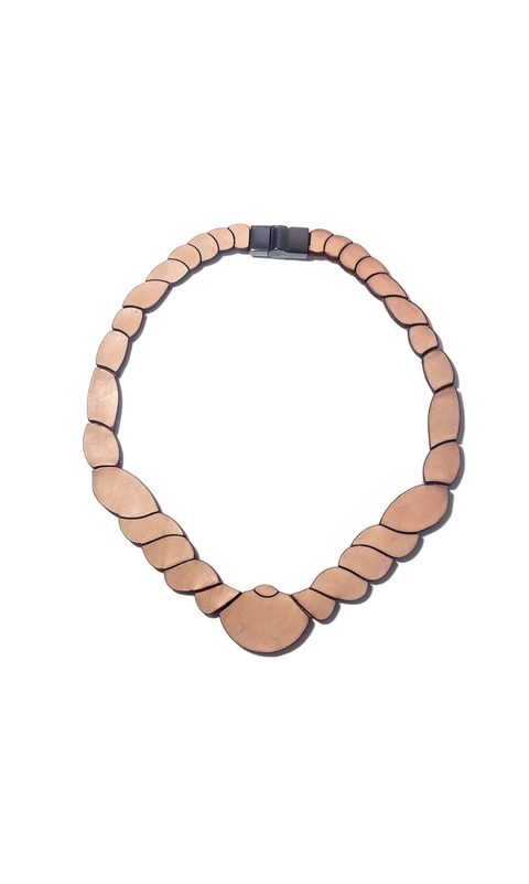 Colar Elisa de couro Natural