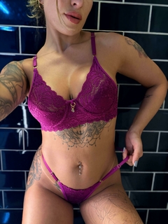 Lingerie Luaninha Fúcsia na internet