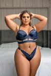 Lingerie Plus Size Azul Garota Veneno Mística