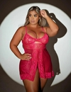 CAMISOLA SENSUAL BELLA GAROTA VENENO ACOMPANHA CALCINHA