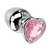Plug Anal P Coração Rosa