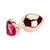 Plug Anal G Coração Rose com Rosa - comprar online
