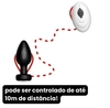 Plug anal vibratório com controle remoto - comprar online