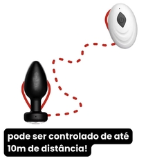 Plug anal vibratório com controle remoto - comprar online