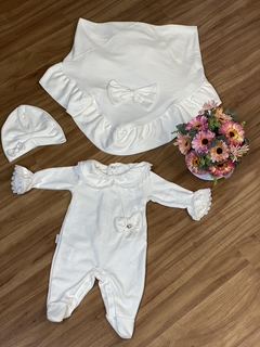CONJUNTO DE 3 PEÇAS PARA RECÉM-NASCIDO ZOE