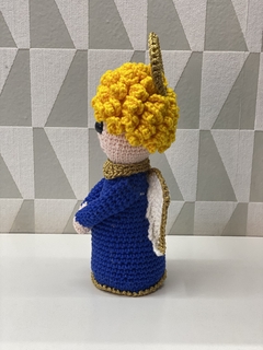 Anjinho de crochê amigurumi Azul - comprar online