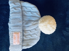 Gorro tricô azul