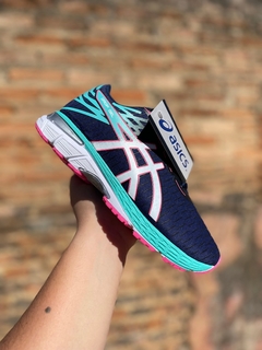 Tênis Asics Gel Marinho, Azul Celeste e Rosa - Feminino - comprar online