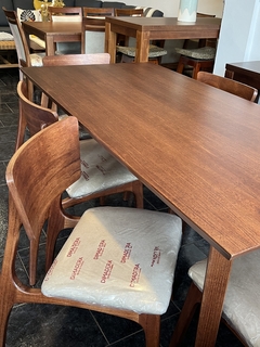 Juego de comedor paraiso p/6 (mesa MC238 90X180 + 6 SILLAS S412) l cedro - comprar online