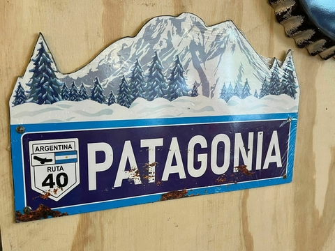 Cartel Chapa patagonia