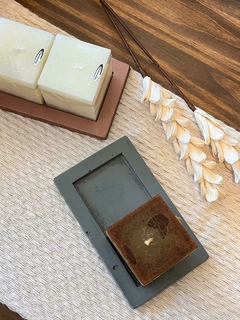 Portavela rectangular yeso