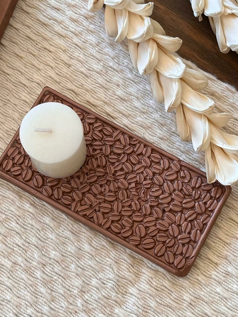 Plato de yeso semillas