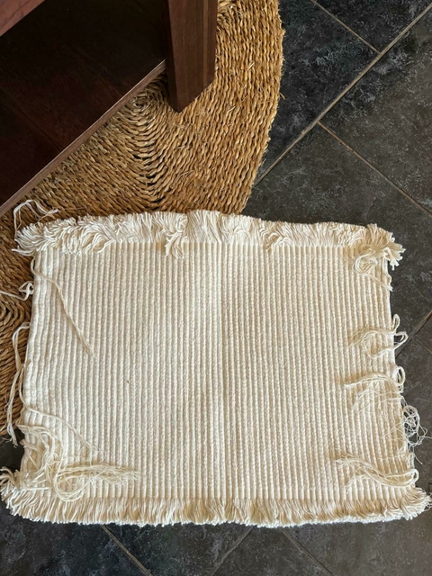 Alfombra algodon Nuez 60x45cm