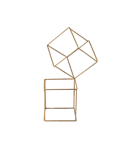 Peça Decorativa Quadrinho Duplo em Ferro Artesanal