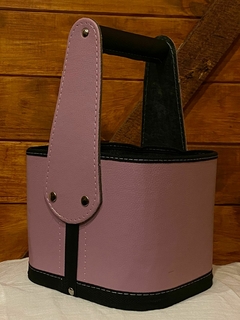 Canasto Rigido Eco Cuero - Celestina Diseño