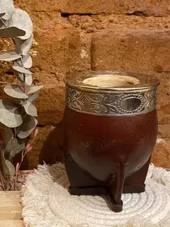 Mate Imperial Cuero Calabaza y Alpaca en internet