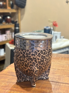Mate de Cuero Print con Acero