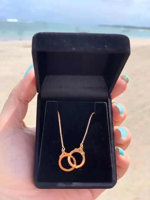 COLAR DE ALGEMAS - Banhado a Ouro18k