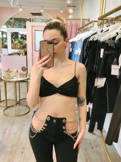 Denim chains black