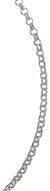Colar Ouro Branco 18k 750 Elos Portugueses 1.5 45 Cm Maciço