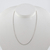Corrente Grumet Ouro Branco 18k 750 70 Cm Diamantado Maciço - Joie Joias Finas