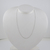 Imagem do Gargantilha Ouro Branco 18k 750 45 Cm Cadeado 0.6 Maciço