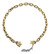 Pulseira Masculina Ouro 18k 750 Cadeado 5.2 21 Cm. Elegante!
