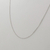 Gargantilha Ouro Branco 18k 750 45 Cm Cadeado 0.6 Maciço - comprar online