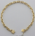 Pulseira Masculina Ouro 18k 750 Cadeado 5.2 21 Cm. Elegante! - loja online