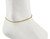 Tornozeleira Ouro 18k 750 Bailarina 1.5 25 Cm Certificado - comprar online