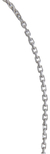 Gargantilha Ouro Branco 18k 750 45 Cm Cadeado 0.6 Maciço
