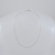 Gargantilha Ouro Branco 18k 750 45 Cm Cadeado 0.6 Maciço - comprar online