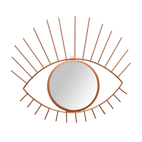 Espelho Decorativo De Parede Rose Em Forma De Olho Místico