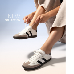TENIS FEM. ADIDAS SAMBA PRETO/AVEIA VILLA ROSA - comprar online