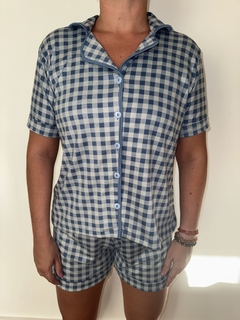 Pijama Americano Xadrez em SUEDE na internet