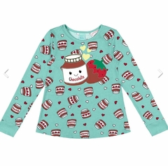 Pijama Longo Nutella Verde - comprar online