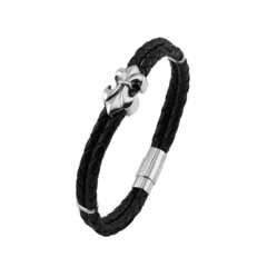 Pulseira de Couro Preto