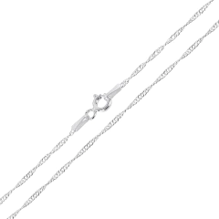 Corrente Prata Singapura Fio 2mm