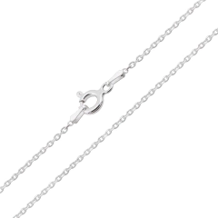 Corrente Prata Cadeado 1mm - comprar online